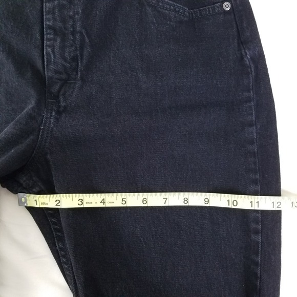 Riders by Lee Relaxed Fit Black Denim Jeans Womens Size 12 Straight Leg - Picture 5 of 10